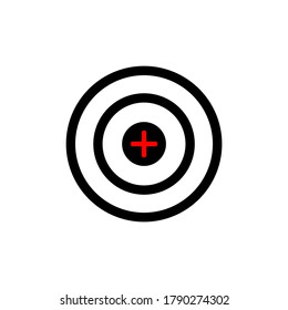 Target Icon vector. symbol for web site Computer and mobile.