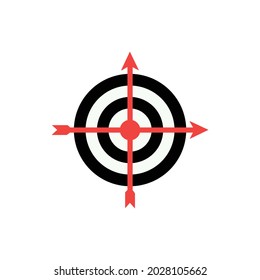 Target Icon Vector. Symbol For Web Site Computer and Mobile Vector.