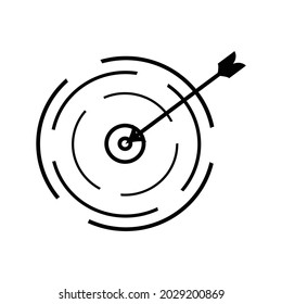 Target Icon vector. symbol for web site Computer and mobile vector