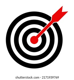 Target Icon vector. symbol for web site Computer and mobile vector. Icon marketing target graphic design