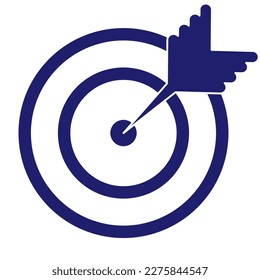 Vector de icono de destino. símbolo para el sitio web Equipo y vector móvil. Eps 10. Ilustración vectorial.