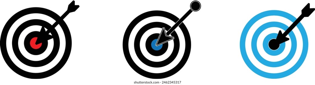Vector de iconos de destino. símbolo para el equipo de Sitio web y el Vector móvil eps 10.