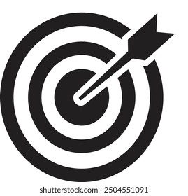 Zielsymbolvektor. Symbol für Web-Site Computer und mobile Vektor. Vektorgrafik