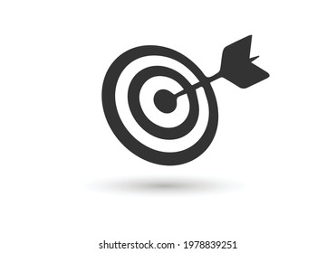 Target Icon vector. symbol for website Computer and mobile. Color editable.