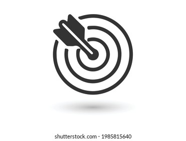 Target Icon Vector Symbol Website Computer Stock Vector (Royalty Free ...