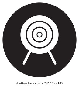diseño del logotipo de la ilustración de la plantilla del vector de icono de destino