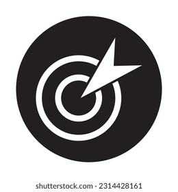 diseño del logotipo de la ilustración de la plantilla del vector de icono de destino