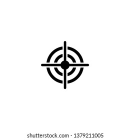 Target icon vector. Trendy design style on white background.