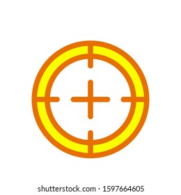 Target icon vector in trendy style