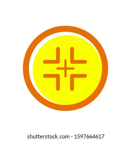 Target icon vector in trendy style