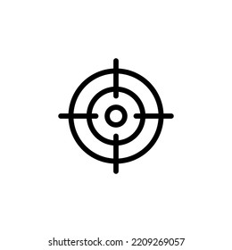 Target icon vector for web and mobile app. goal icon vector. target marketing sign and symbol