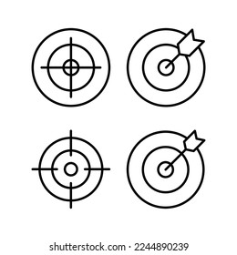 Target icon vector for web and mobile app. goal icon vector. target marketing sign and symbol