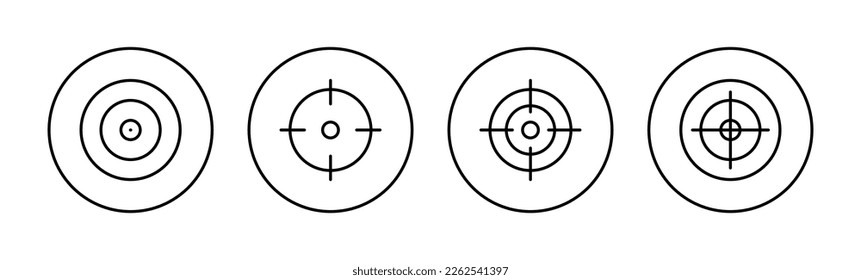 Target icon vector for web and mobile app. goal icon vector. target marketing sign and symbol