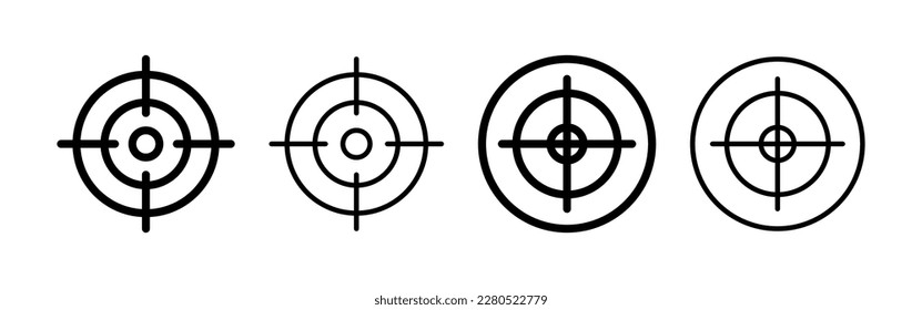 Target icon vector for web and mobile app. goal icon vector. target marketing sign and symbol