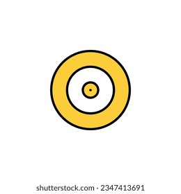 Target icon vector for web and mobile app. goal icon vector. target marketing sign and symbol