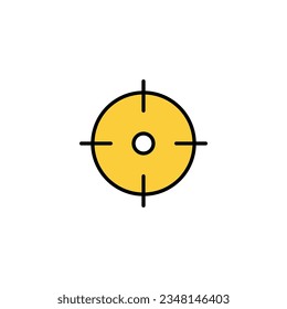 Vector de iconos de destino para aplicaciones web y móviles. vector de icono de objetivo. signo y símbolo de marketing de destino