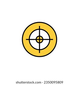 Target icon vector for web and mobile app. goal icon vector. target marketing sign and symbol