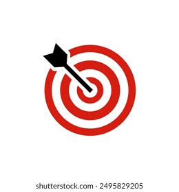 Target icon vectors, symbols for the company's vision and mission, symbols of accuracy and precise execution.