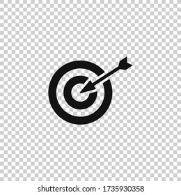 Target icon vector.Target with dart.Strategy symbol