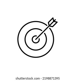 Target icon for web and mobile app. goal icon vector. target marketing sign and symbol