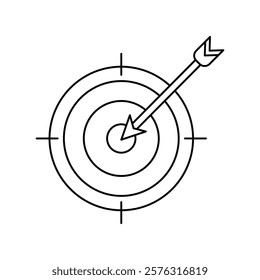 Target icon with white background vector stock illustration