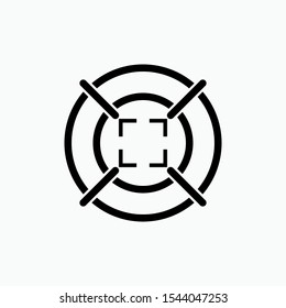 Target Icon.Goal Illustration As A Simple Vector Sign & Trendy Symbol for Design, Websites, Presentation or Application.
