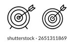 Target Icons achieving Goals or objectives 