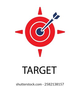 target icons isolated on White Background