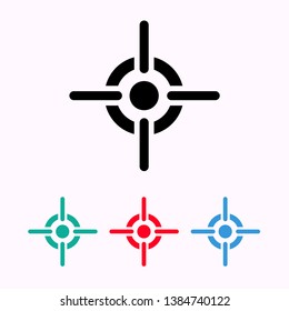 Target icons isolated. Vector illustration - 
