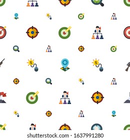target icons pattern seamless. Included editable flat Target keywords, Geo Targeting, Target Audience, Shooter, Pay per click, Leadership icons. icons for web and mobile.