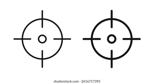 Target icons set for website design