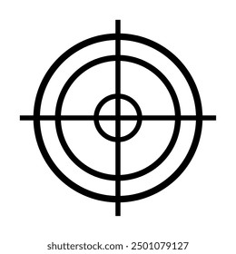 Target icons silhouette. Vector image