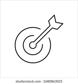 target icons. simple line vector