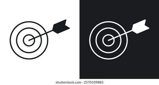 Target icons in solid black and white colors