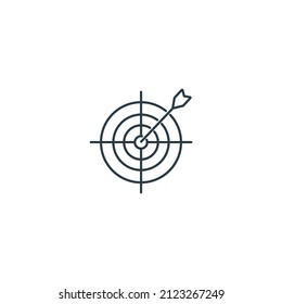 Target icons  symbol vector elements for infographic web