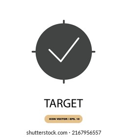 target icons  symbol vector elements for infographic web