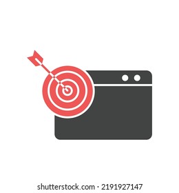 target  icons  symbol vector elements for infographic web