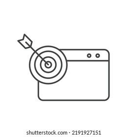 target  icons  symbol vector elements for infographic web