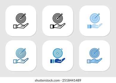 target icons with various design styles