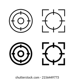 Target icons vector. goal icon vector. target marketing sign and symbol