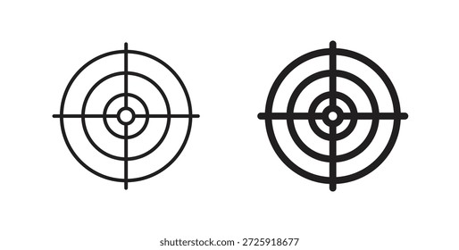 Iconos de destino. Icono lineal de Vector aislado sobre fondo blanco.
