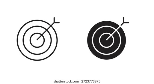 Iconos de destino, símbolos de Vector. cartel plano lleno
