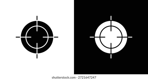 Iconos de destino. Vector Plantilla Ilustración Símbolo Píxeles Perfecto