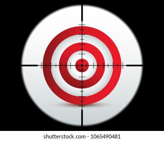 Target Icon,sniper Scope Or Crosshair,vector Illustration.