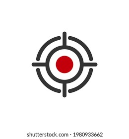 Target Icon.Target Icon vector. symbol for web site Computer and mobile vector.