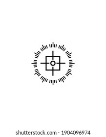 Zielsymbol, Vektorsymbol der besten Linie.