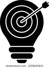 target idea glyph icon design style 