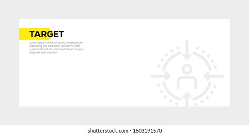 TARGET AND ILLUSTRATION ICON CONCEPT