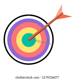 Target infographic template for web, business, presentations, vector 
