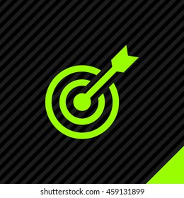 Target isolated minimal single flat linear icon for websites and mobile minimalistic flat design.